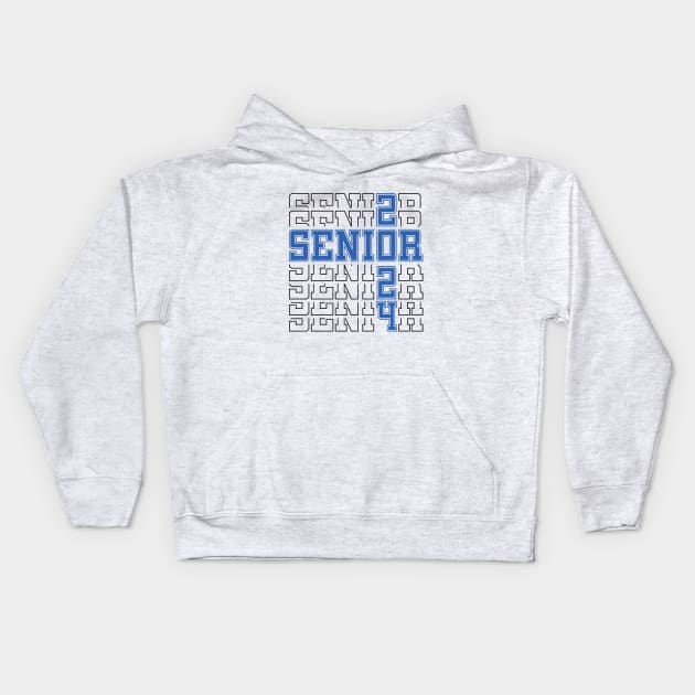 Senior 2024 Vintage Graduate Kids Hoodie by RiseInspired